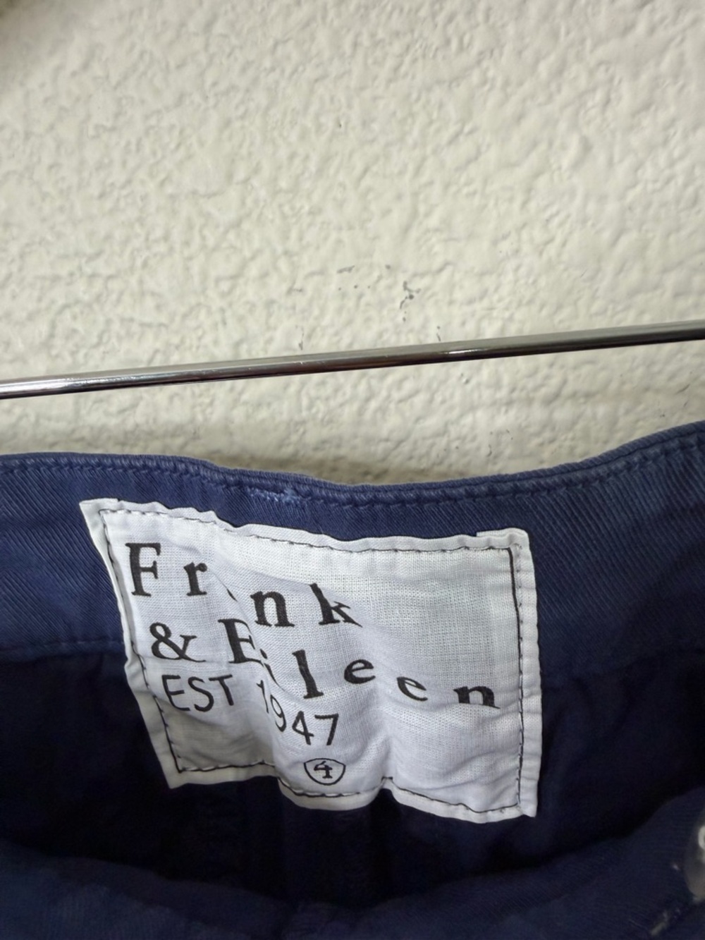 Frank & Eileen Wicklow Pants Navy Blue Womens Size 4 - Picture 6 of 7